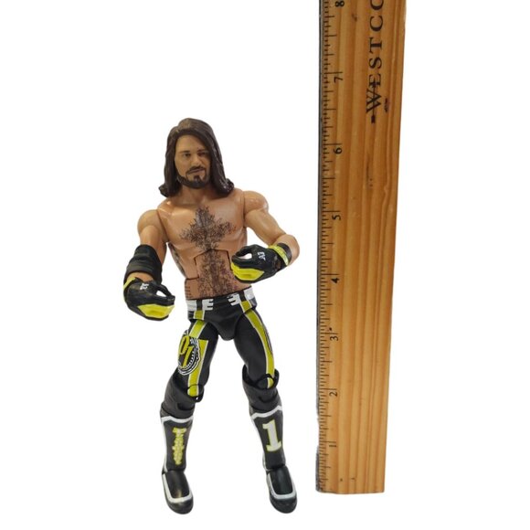 WWE AJ Styles Action Figure Wrestling 6.5" Wrestler Elite Top Picks 2012 Mattel - Picture 11 of 11